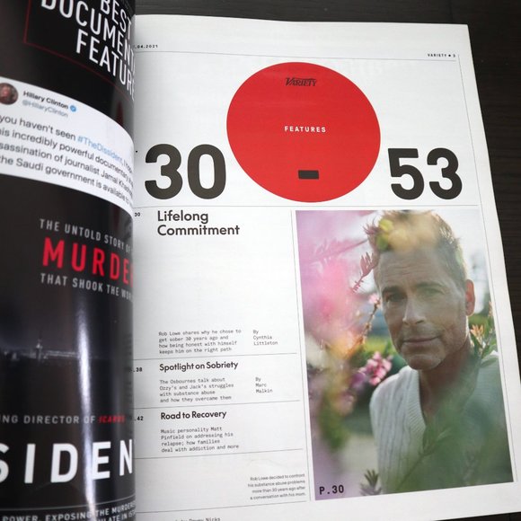 Variety Magazine Rob Lowe February 4 2021 Ozzy - Picture 12 of 16